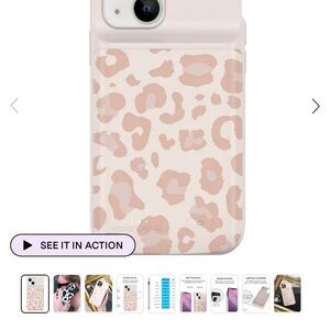 Velvet Caviar Blush Leopard Rechargeable Phone Case